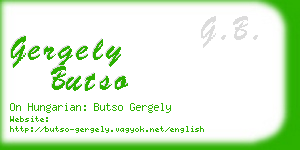 gergely butso business card